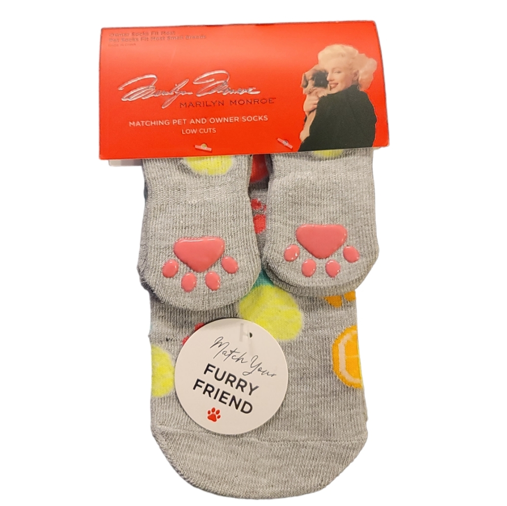 NWT! Marilyn Monroe Matching Pet & Owner Low Cut Socks For Small Dogs